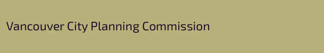 Vancouver City Planning Commission